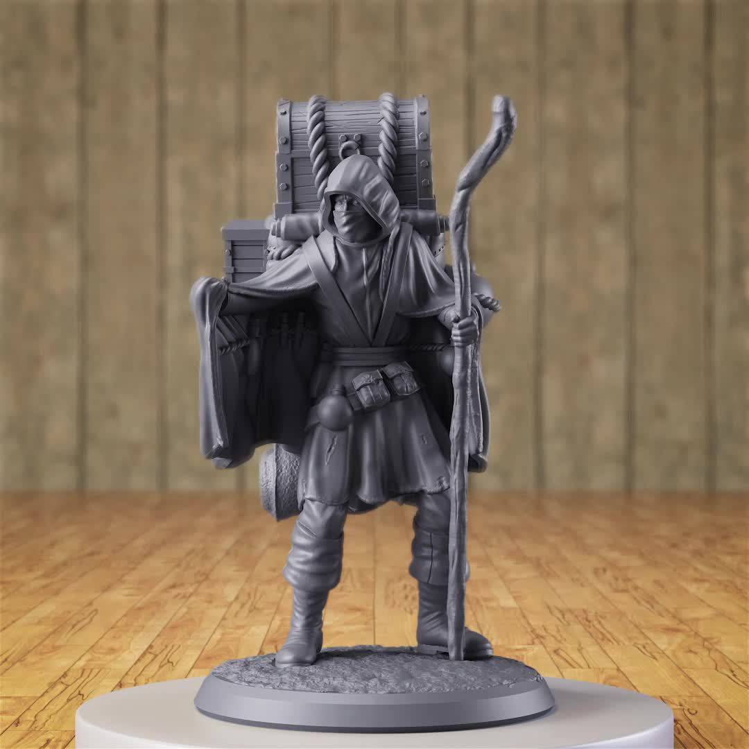 Dark Merchant 25mm Resin NPC Miniature for RPGs - Perfect for D&D Collectors and Hobbyists - The Adventurer's Chest