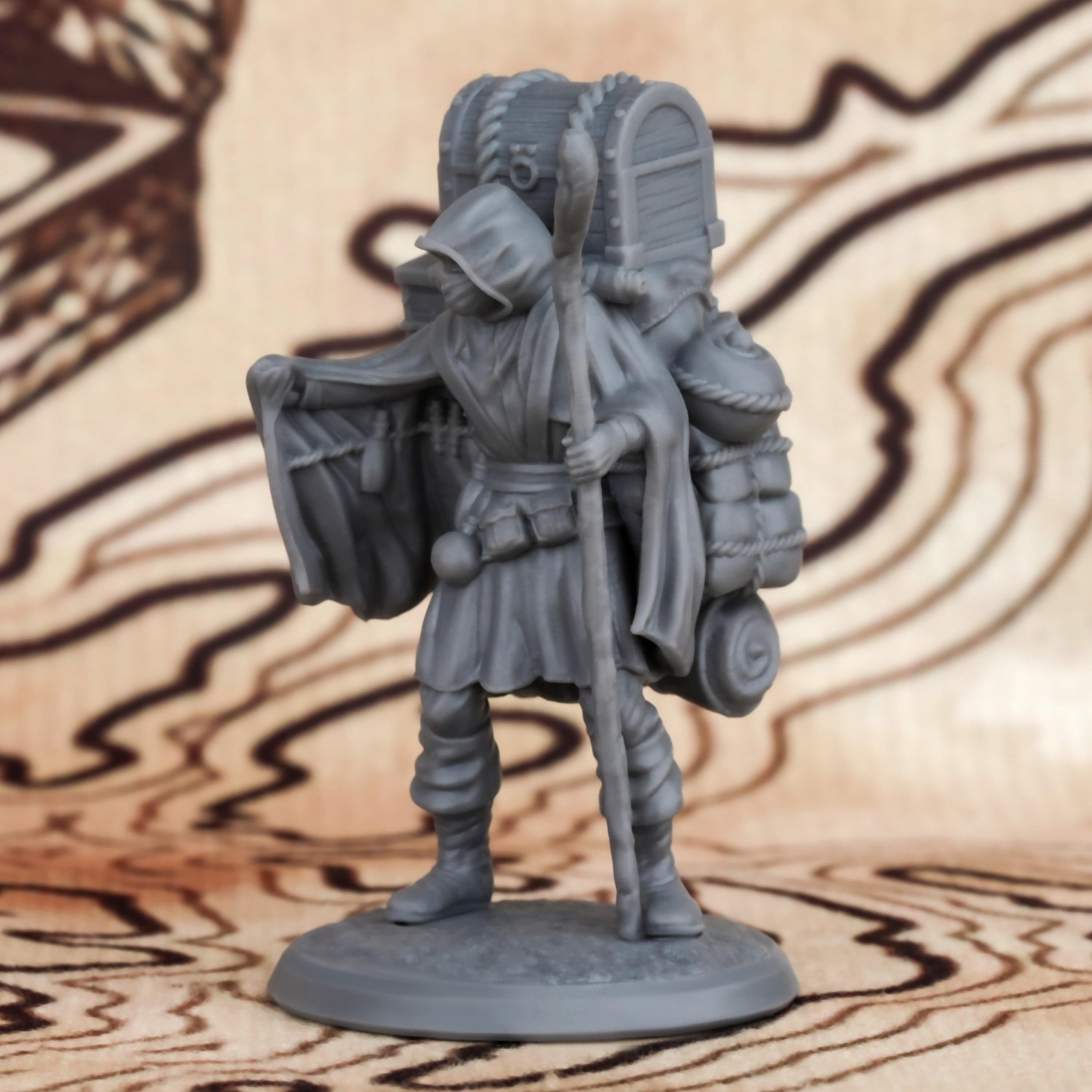 Dark Merchant 25mm Resin NPC Miniature for RPGs - Perfect for D&D Collectors and Hobbyists - The Adventurer's Chest