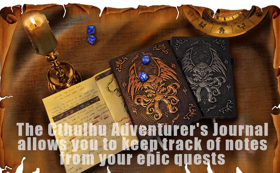 Adventure Awaits: Cthulhu-Embossed Leather DND Campaign Journal - 200 Blank Pages for Epic RPG Sessions - The Adventurer's Chest