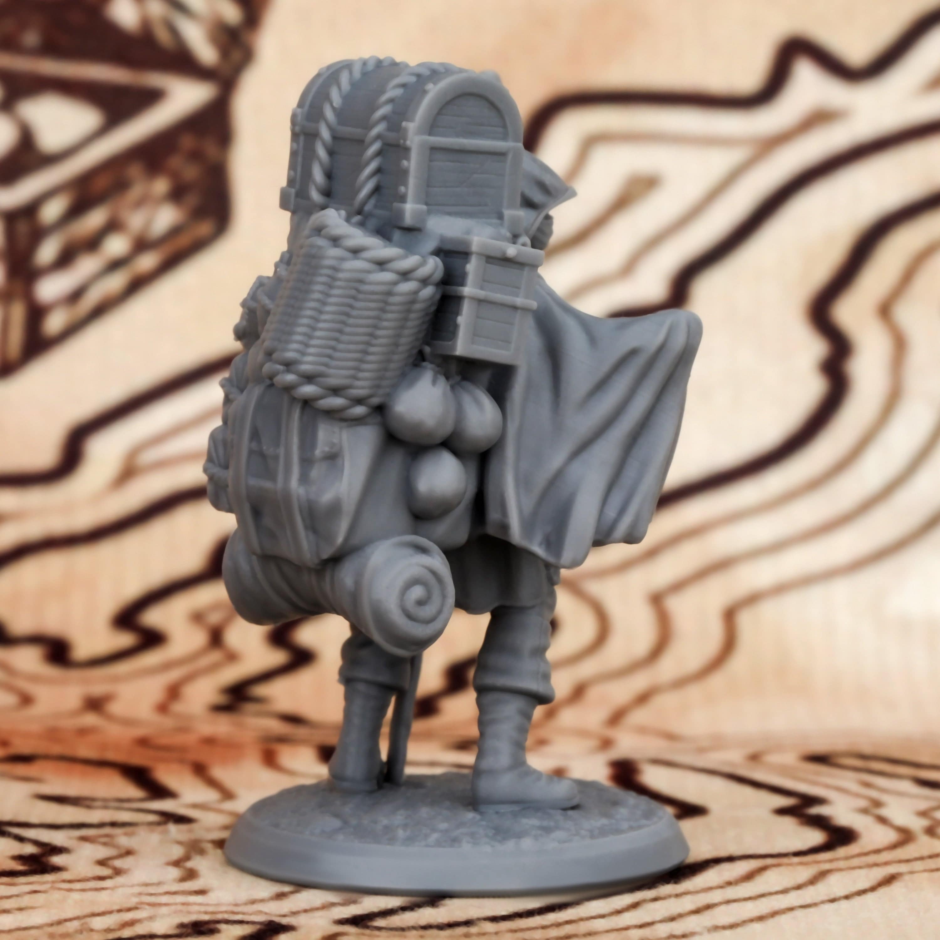 Dark Merchant 25mm Resin NPC Miniature for RPGs - Perfect for D&D Collectors and Hobbyists - The Adventurer's Chest