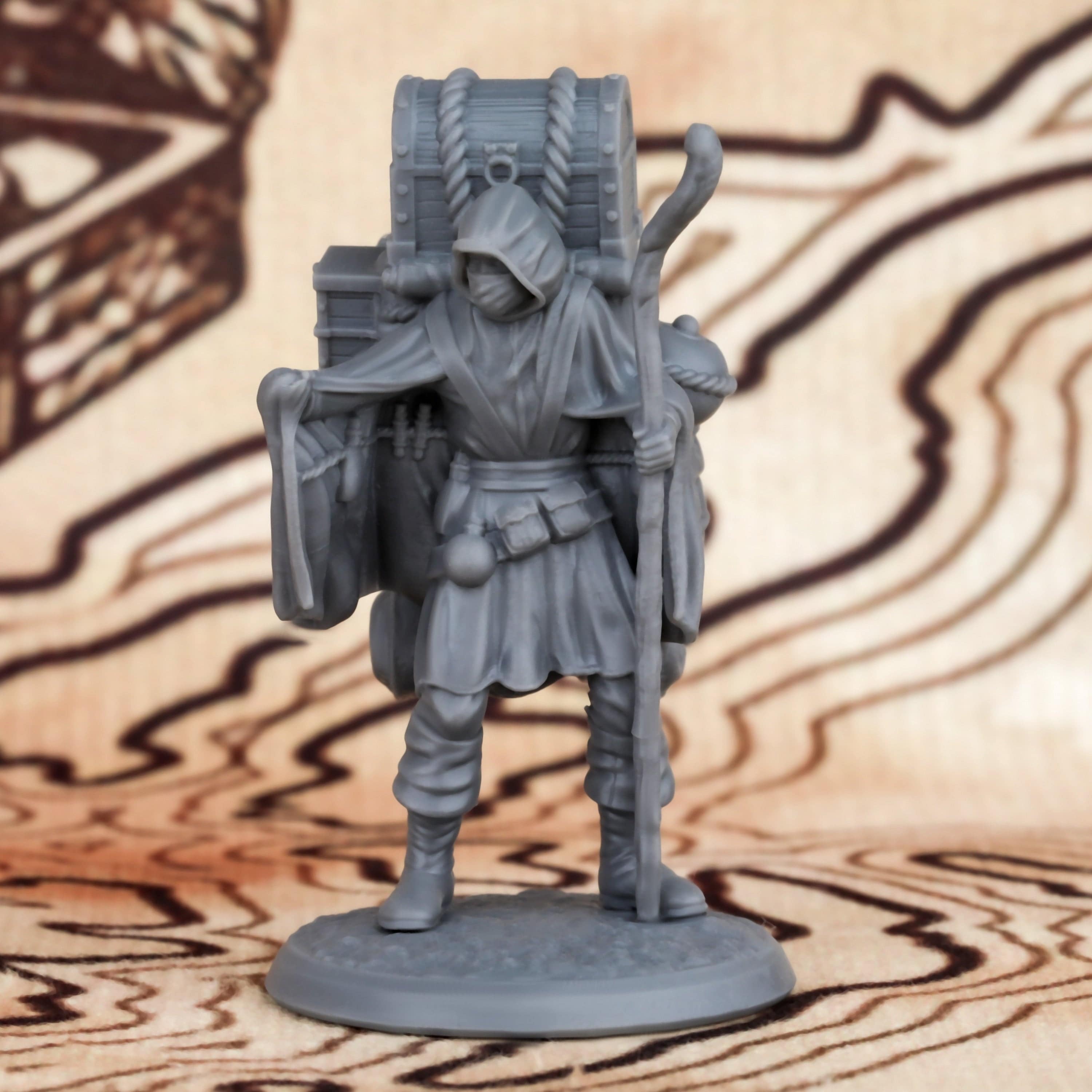 Dark Merchant 25mm Resin NPC Miniature for RPGs - Perfect for D&D Collectors and Hobbyists - The Adventurer's Chest