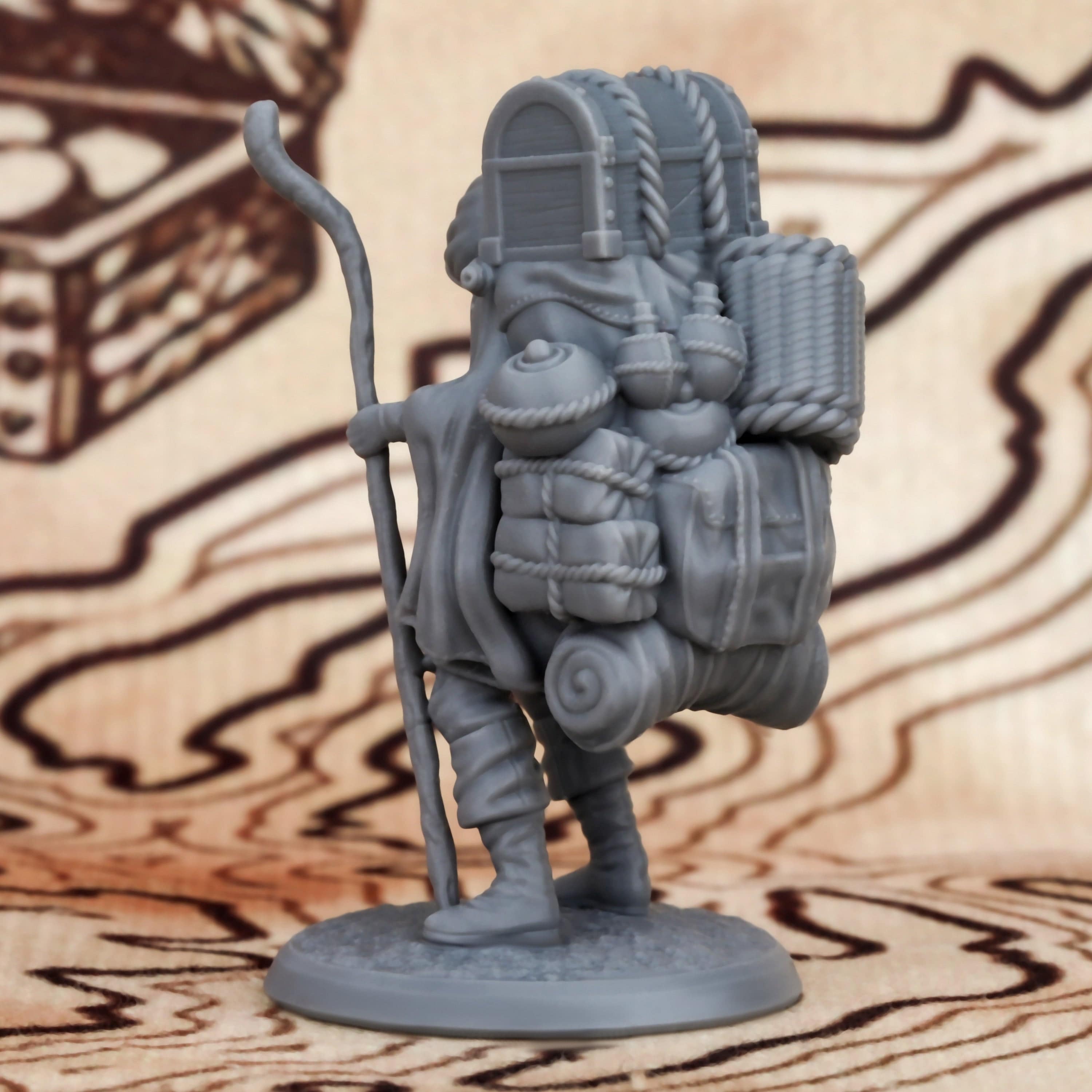 Dark Merchant 25mm Resin NPC Miniature for RPGs - Perfect for D&D Collectors and Hobbyists - The Adventurer's Chest