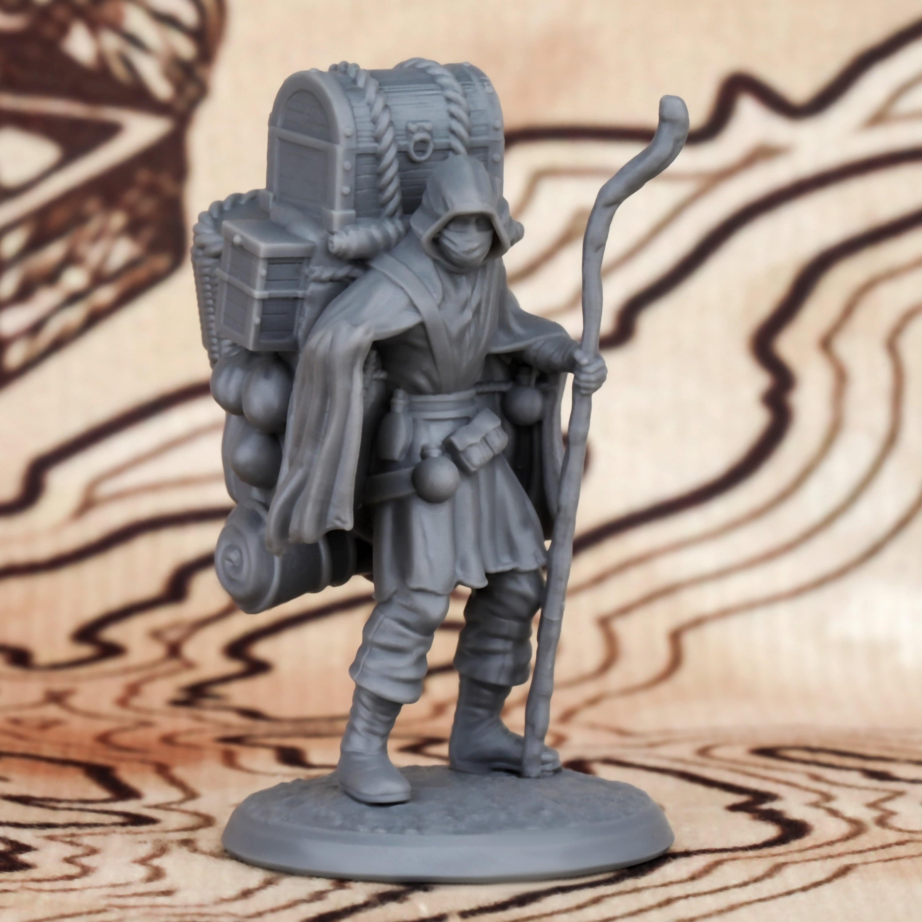 Dark Merchant 25mm Resin NPC Miniature for RPGs - Perfect for D&D Collectors and Hobbyists - The Adventurer's Chest