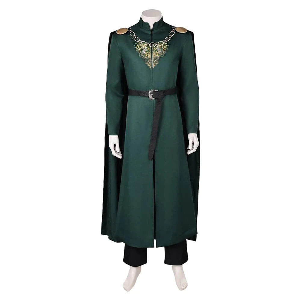 Aegon Targaryen Fantasy Costume for Men - Medieval Robe and Belt Set for Halloween and Cosplay Events