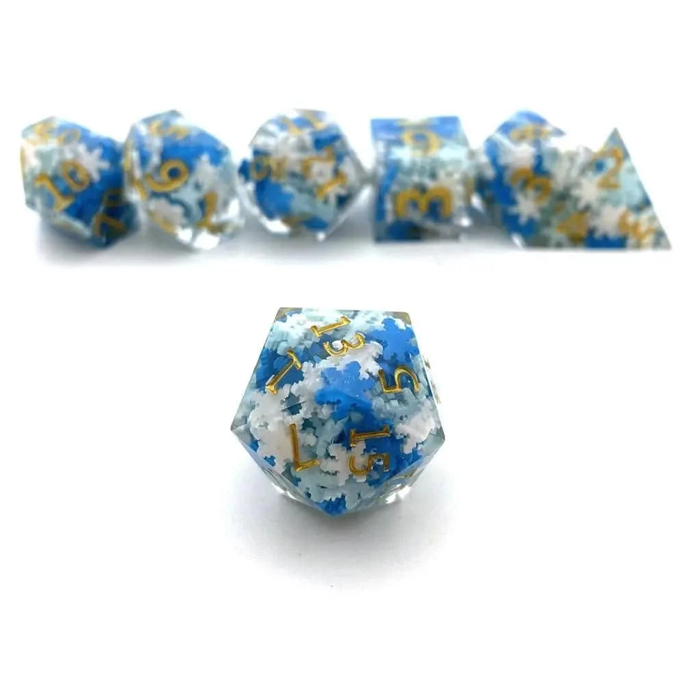 7Pcs Polyhedral Resin Dice Set Dices Table Games Accessory D6 D8 D10 D12 D20 For D&d DND - The Adventurer's Chest