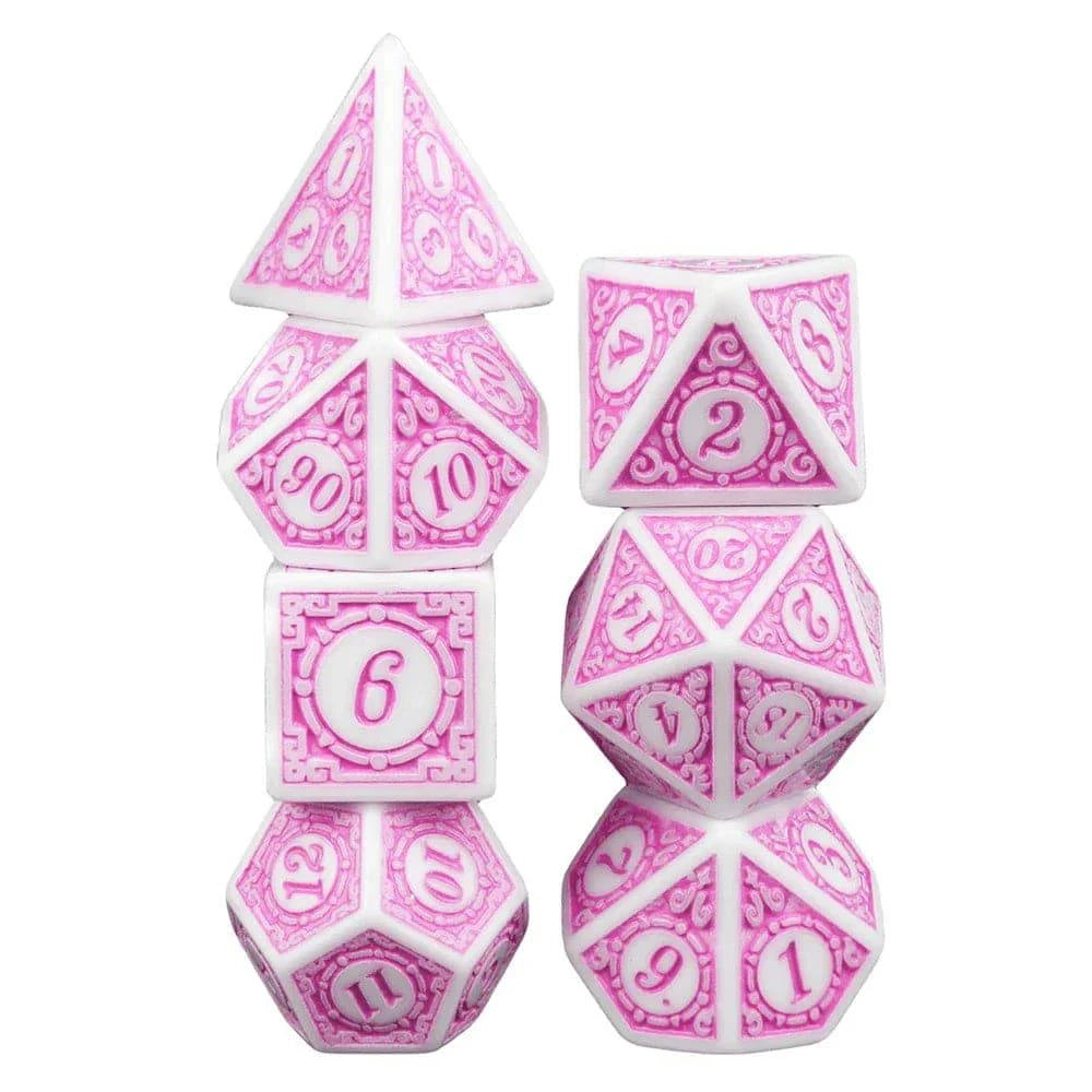 DND Polyhedral Dice Set 7pcs D4 D6 D8 D10 D12 D20 Game Dice For D&D RPG Role Playing Table Games - The Adventurer's Chest