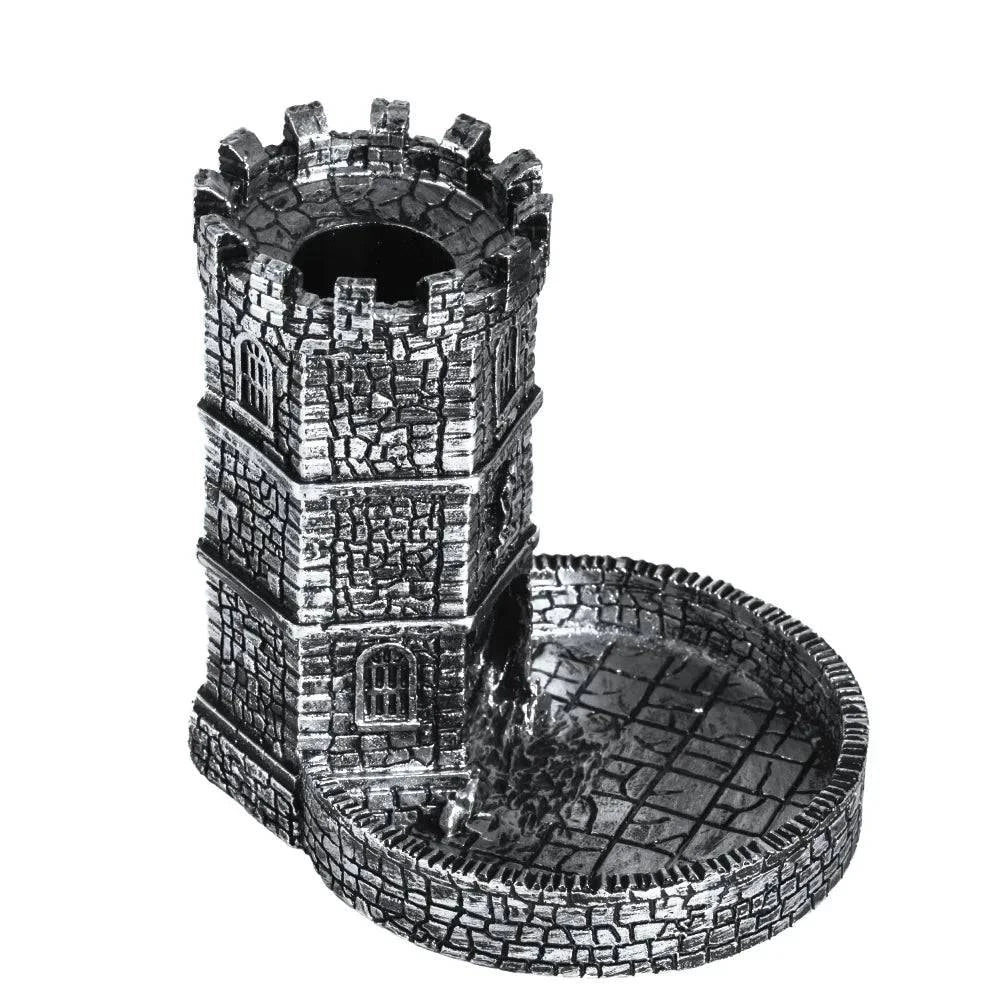 Hollow Castle Dice Rolling Tower for Dungeons & Dragons - Resin Dice Tray Gift for RPG Board Games