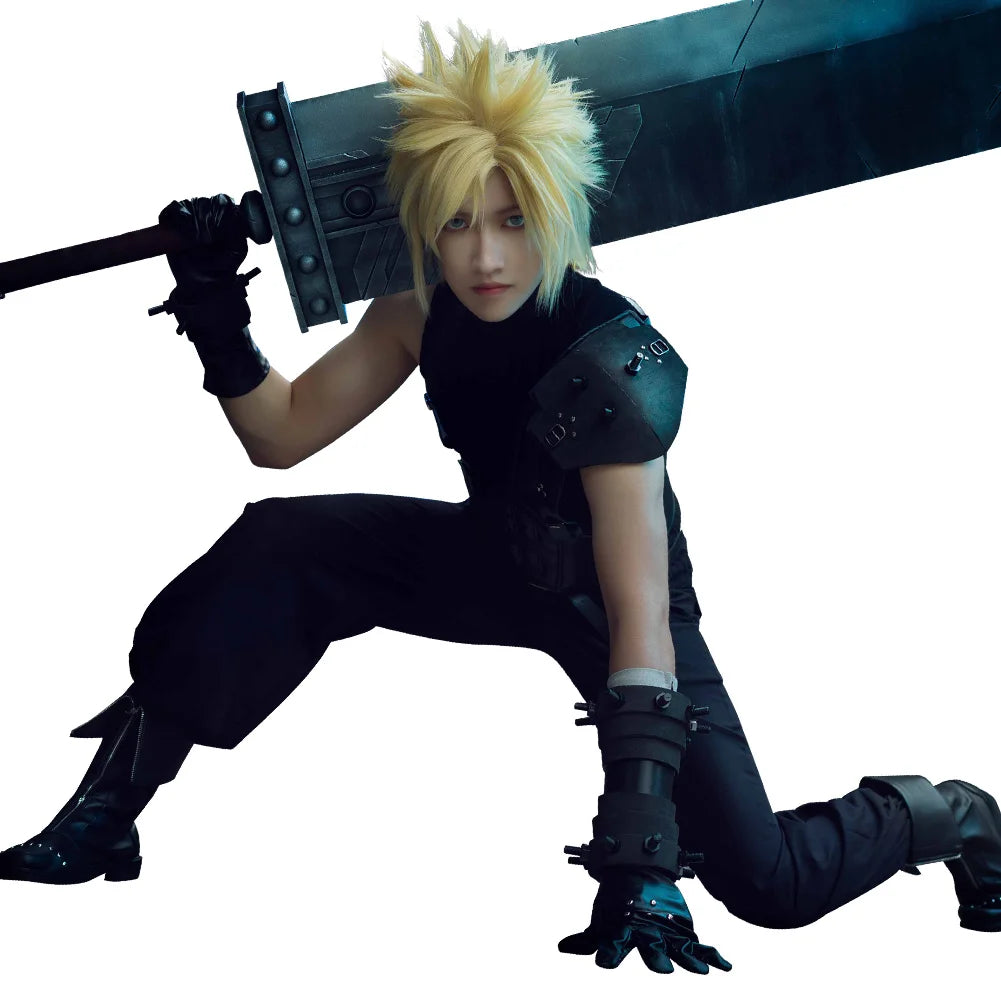 Final Fantasy VII Cosplay Costume - Cloud Strife, Zack, and Clive Rosfield Outfit for Men - Halloween Disguise Suit