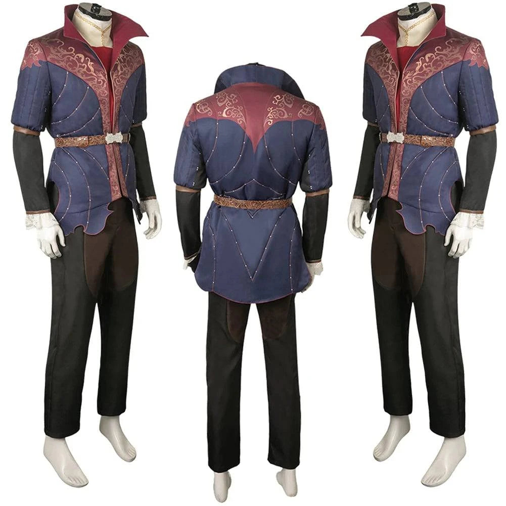 Astarion Medieval Fantasy Cosplay Costume Set for Men - Baldur's Gate Halloween Outfit