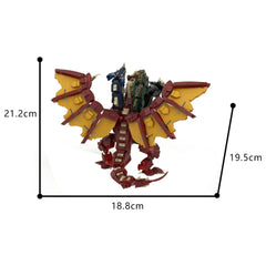 Tiamat's Dice Tower MOC Building Blocks Set - Classic Dungeon Dragon Queen Model with 1569 Pieces