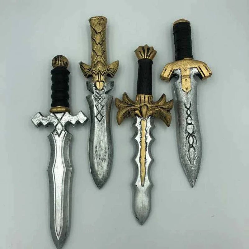 33cm Anime Sword Dagger Knife Model - 1:1 Cosplay Prop for Halloween - PU Material Action Figure for Kids Role Play Gift