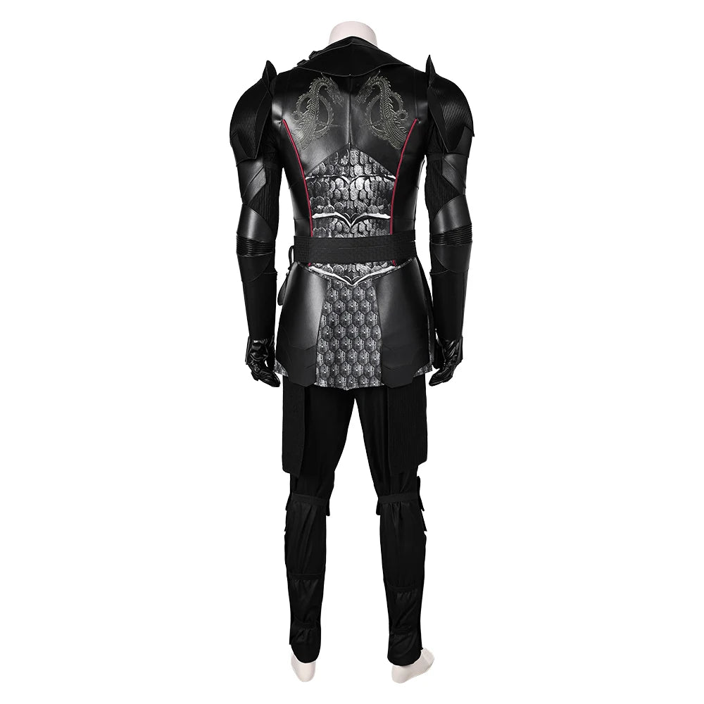 Aegon Targaryen Fantasy Costume for Men - Medieval Robe and Belt Set for Halloween and Cosplay Events