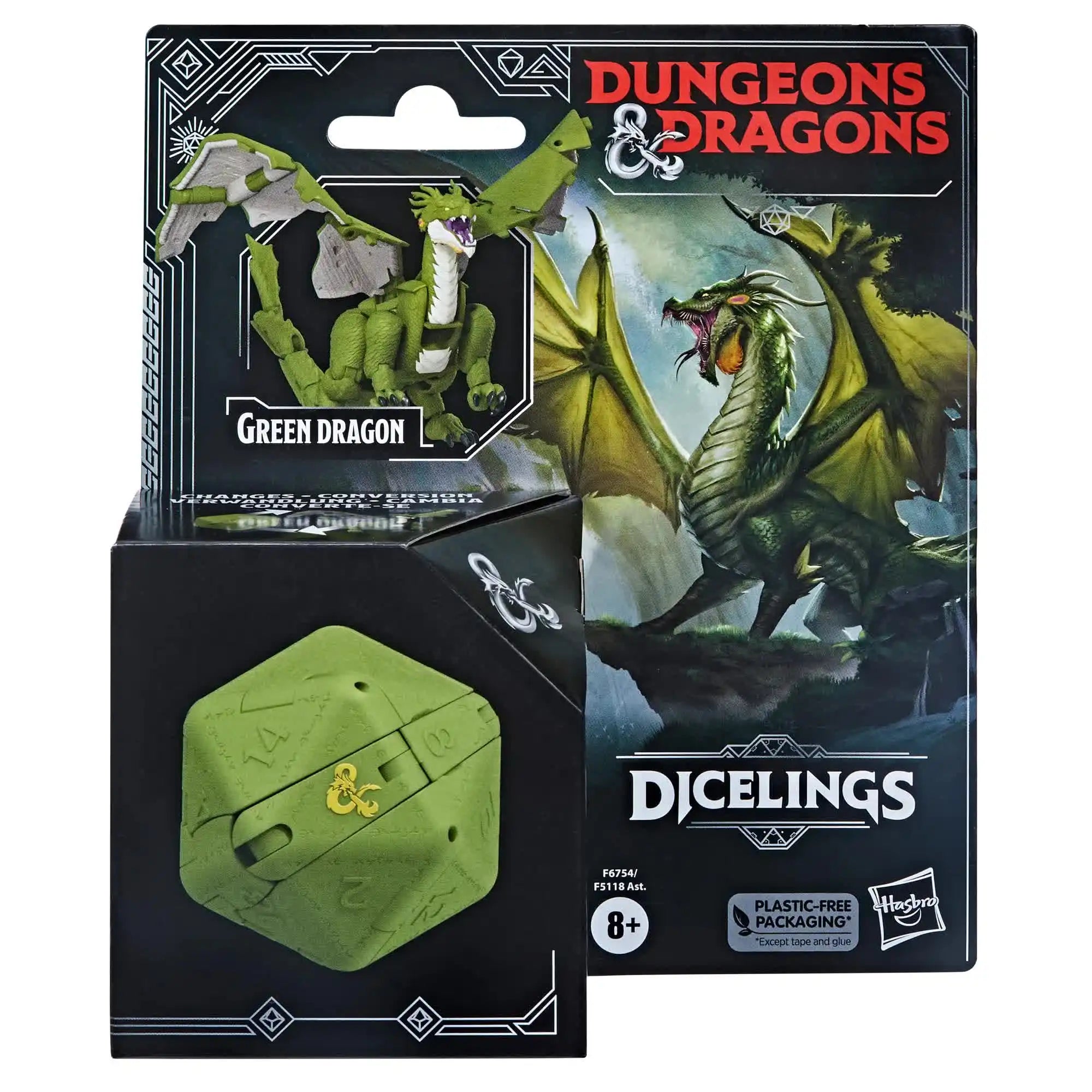 Hasbro Dungeons & Dragons Dicelings Collectible Figures: Beholder, Owlbear, Themberchaud, Displacer Beast, and Mimic Models