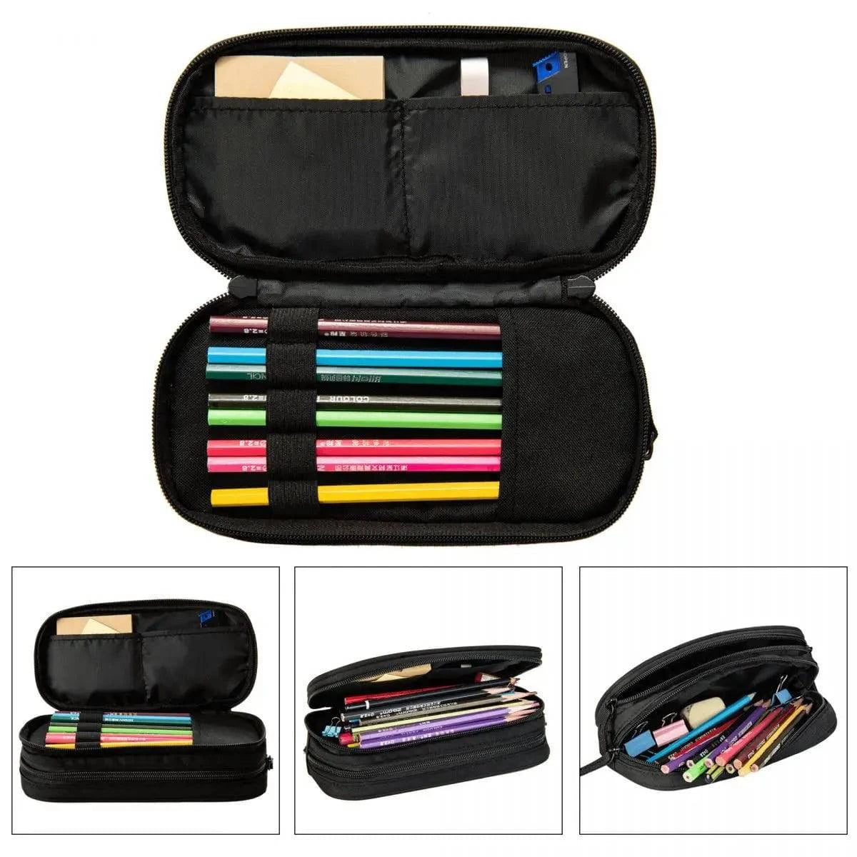 Fantasy Cat Dungeon Pencil Case - Cute Dragon Design Pen Holder for School & Cosmetic Storage