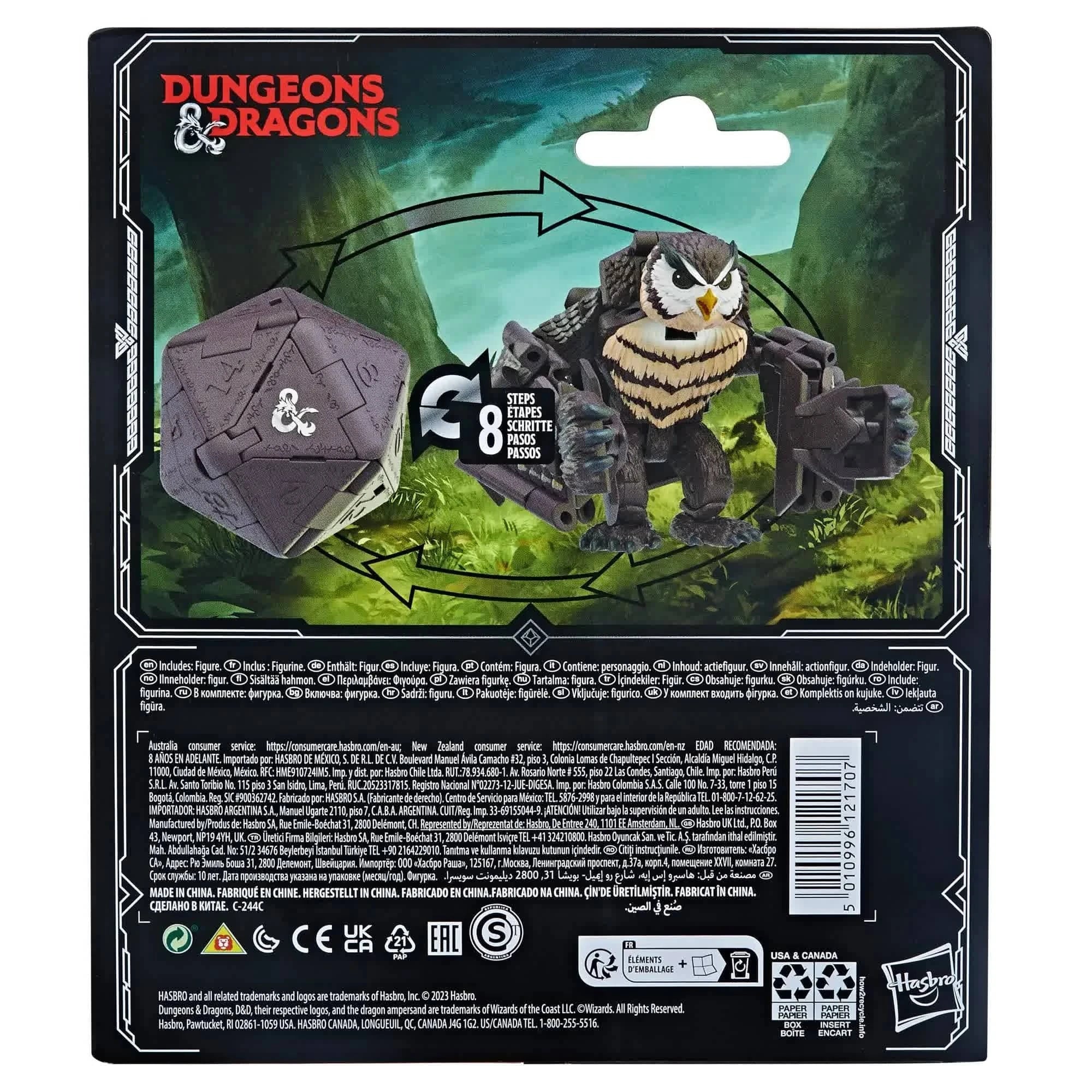 Hasbro Dungeons & Dragons Dicelings Collectible Figures: Beholder, Owlbear, Themberchaud, Displacer Beast, and Mimic Models