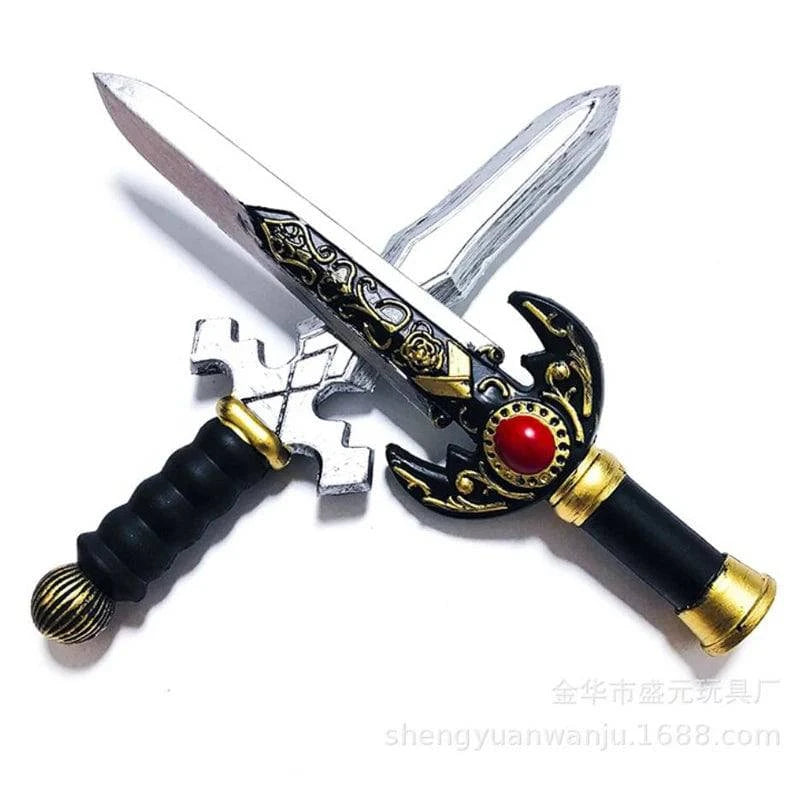 33cm Anime Sword Dagger Knife Model - 1:1 Cosplay Prop for Halloween - PU Material Action Figure for Kids Role Play Gift