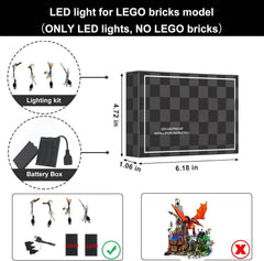 Hprosper LED Decorative Light for Dungeons & Dragons: Red Dragon's Tale (Not Compatible with Lego Building Blocks)