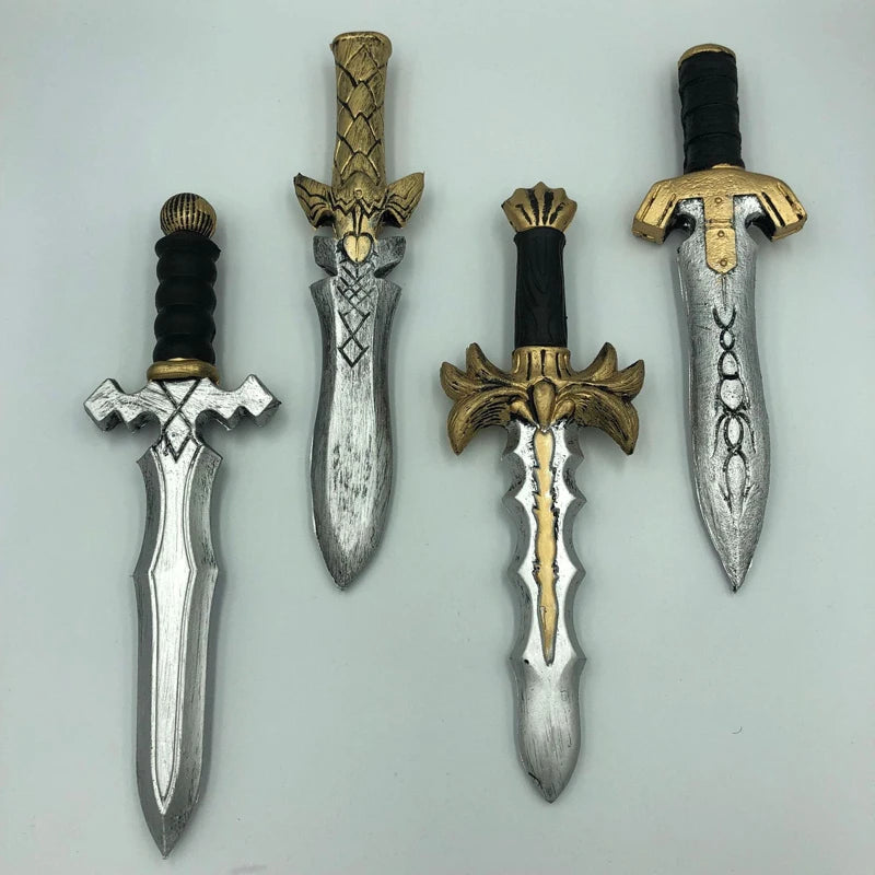 33cm Anime Sword Dagger Knife Model - 1:1 Cosplay Prop for Halloween - PU Material Action Figure for Kids Role Play Gift