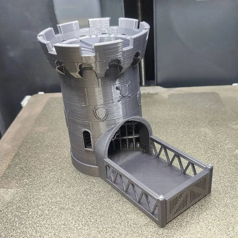 3D Printed Castle Dice Tower for Tabletop Gaming - Ideal for D&D, RPG, and Board Games - Perfect Gift for Friends