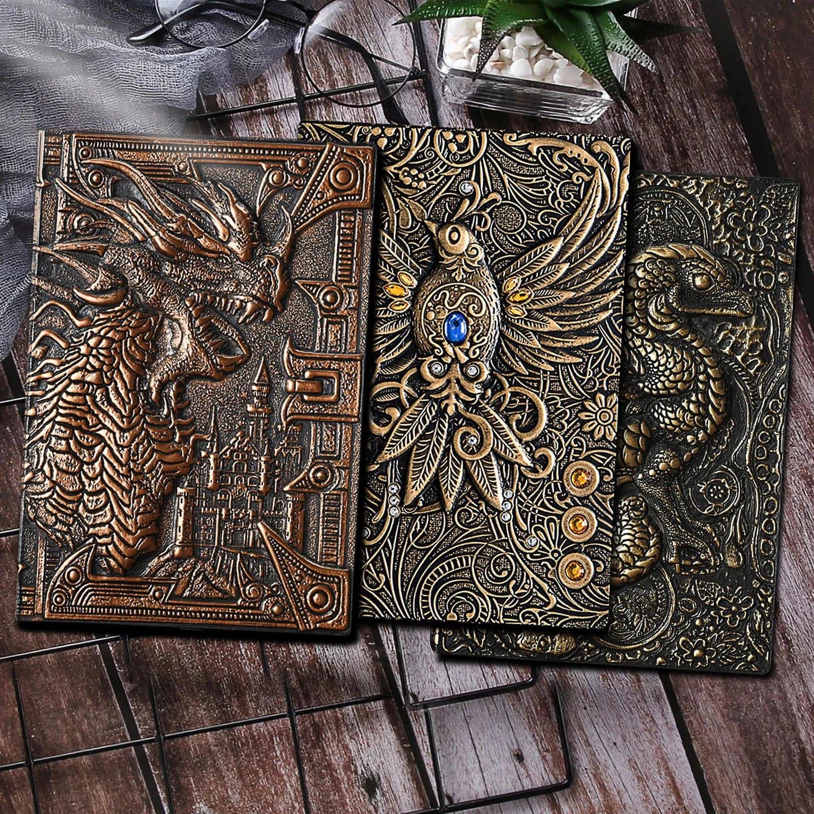 Cthulhu-Themed D&D Campaign Notebook with 3D Embossed Leather Cover - 400 Pages RPG Journal for Gamemasters and Players - The Adventurer's Chest