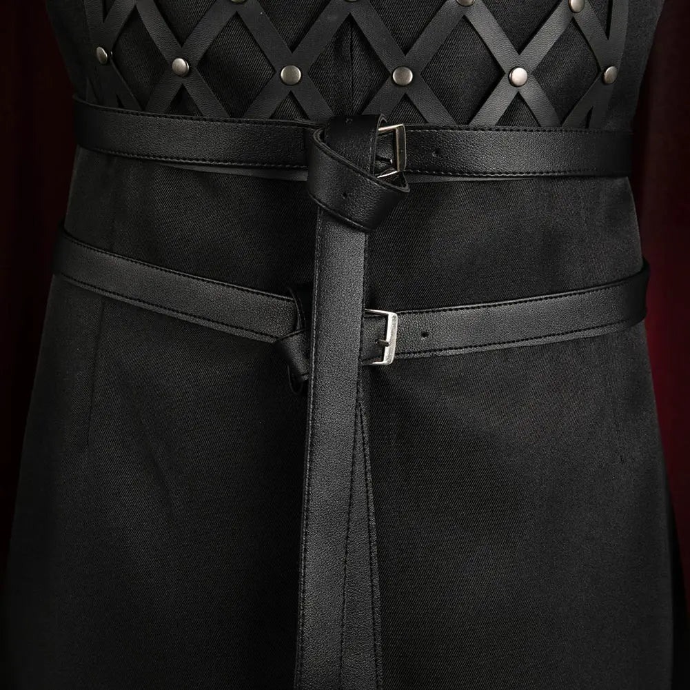 Aegon Targaryen Fantasy Costume for Men - Medieval Robe and Belt Set for Halloween and Cosplay Events