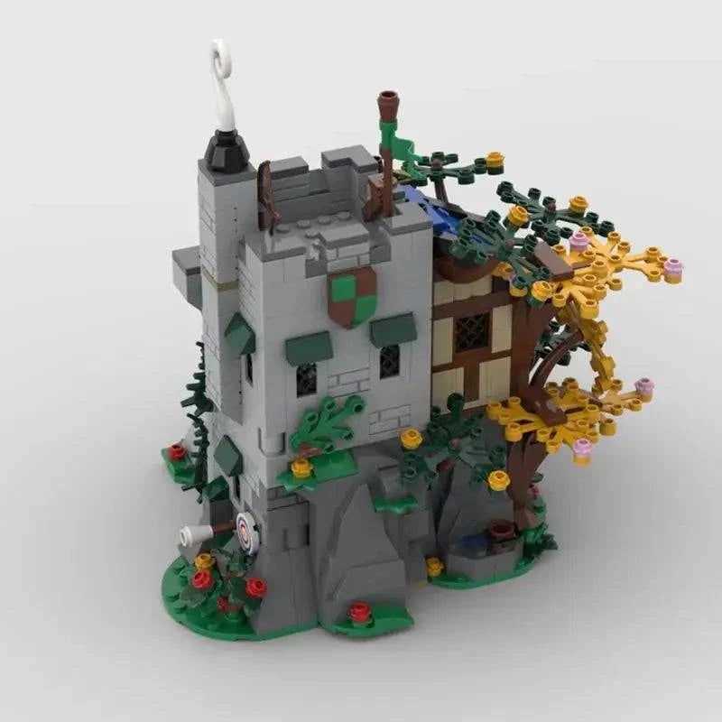 Medieval Forestmen Outpost Building Set - 627pcs Creative MOC Building Blocks for Kids' Birthday Gift