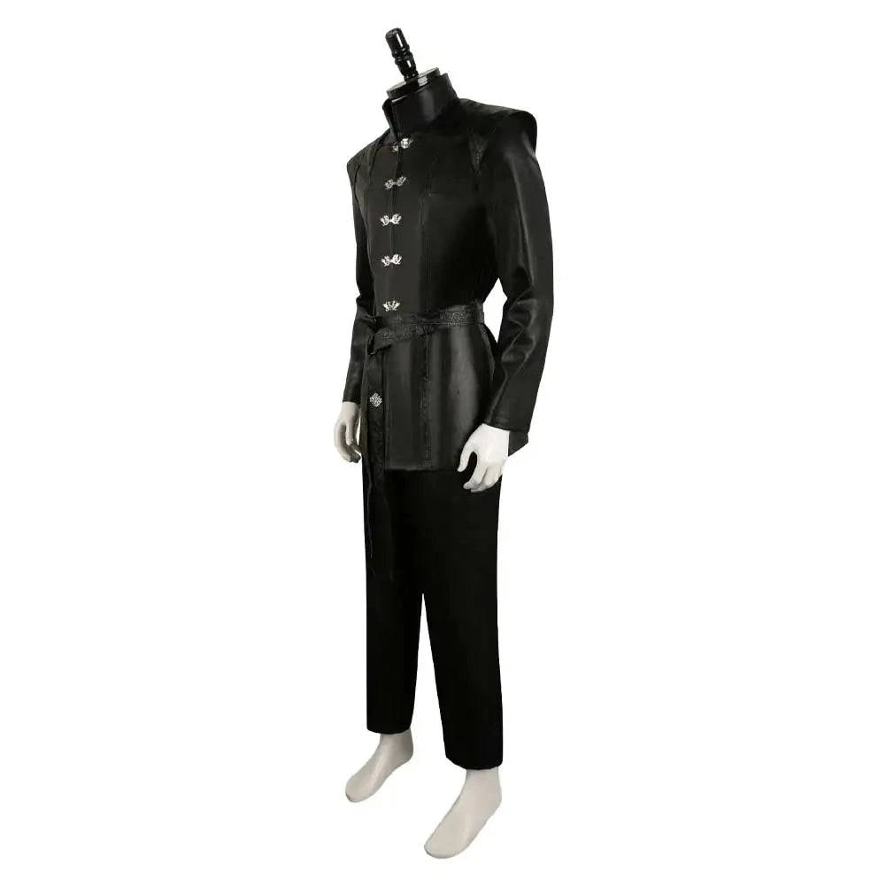 Aegon Targaryen Fantasy Costume for Men - Medieval Robe and Belt Set for Halloween and Cosplay Events