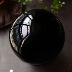 Enchanted Obsidian Sphere of Healing Energy – Mystical Crystal for Home and Office Decor - The Adventurer's Chest