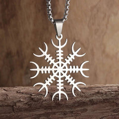 Viking Rune of Luck: Enchanted Snowflake Pendant Necklace for Adventurous Souls - The Adventurer's Chest