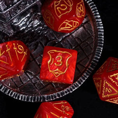 25mm Big Size DnD Dice Set with Shield Sword Pattern 7Pcs/Set High Quality Polyhedral Dice D4~D20 for D&D Role Playing Games - The Adventurer's Chest