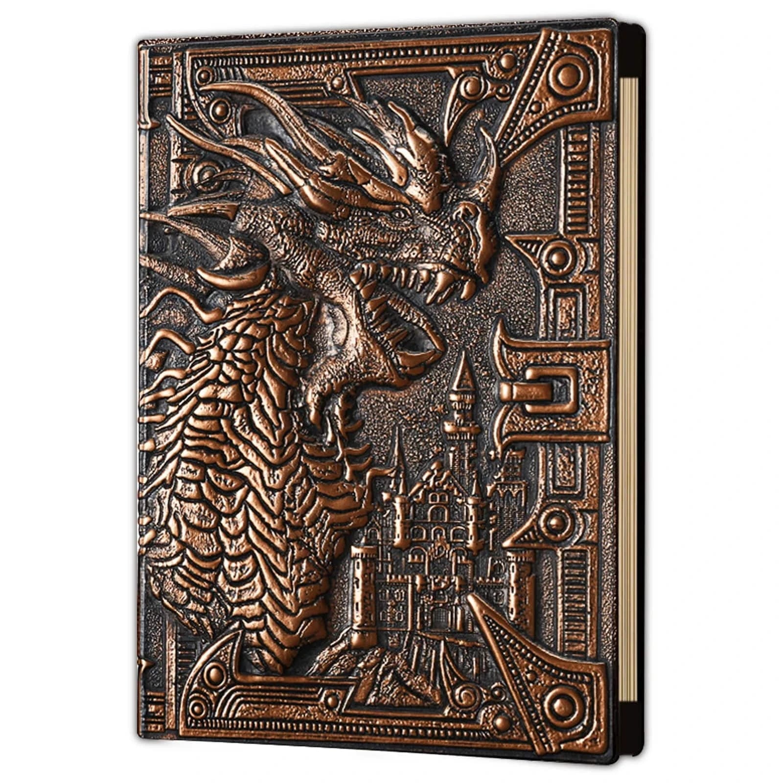 Cthulhu-Themed D&D Campaign Notebook with 3D Embossed Leather Cover - 400 Pages RPG Journal for Gamemasters and Players - The Adventurer's Chest