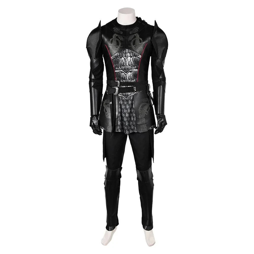 Daemon Fantasy Costume Set for Men - Dragon Roleplay Outfit with Accessories for Halloween and Carnivals