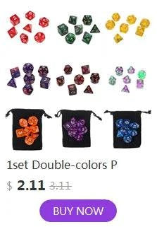 1set Double-colors Polyhedral Dice Complete Set of D20 D12 D10 D% D8 D6 D4 for TRPG/DND Dice Games - The Adventurer's Chest