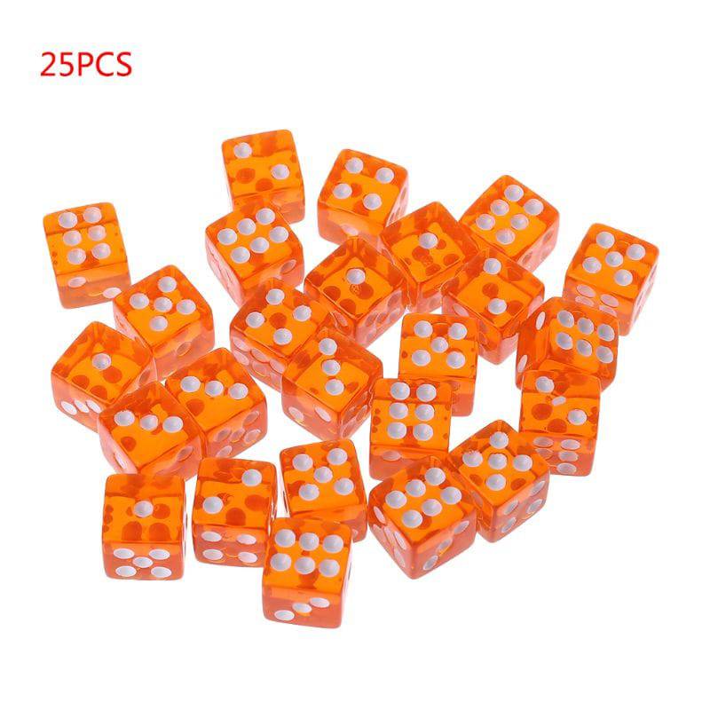 25 Pcs/Set New Party Game Dice 12 Square Transparent Dices Colorful Club Play Gifts For Dungeon D & D Desktop Table Games - The Adventurer's Chest