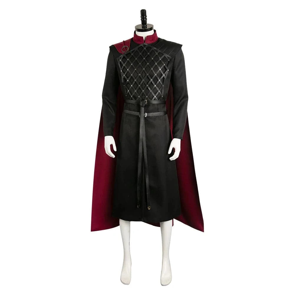 Aegon Targaryen Fantasy Costume for Men - Medieval Robe and Belt Set for Halloween and Cosplay Events