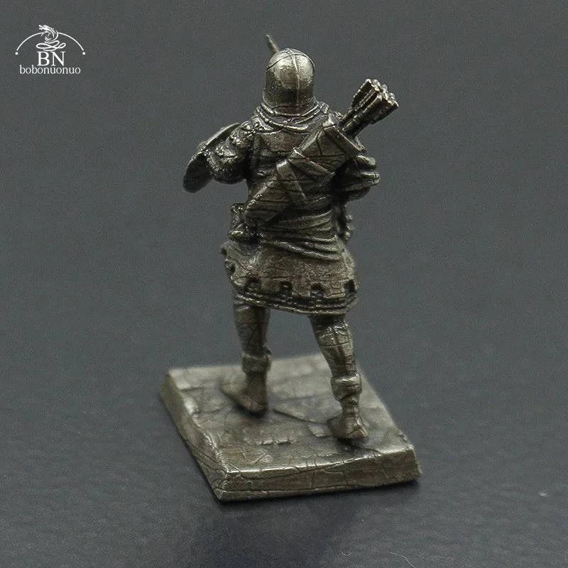 Copper Arabian Knight Soldier Miniature Figurine for Board Games and Car Decor