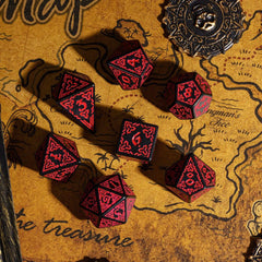 DND Celtic Knot Dice with Unique D4 7Pcs/Set New Pattern D4- D20 Polyhedral Dice for Role Playing Board Game D&D Tabletop Games - The Adventurer's Chest