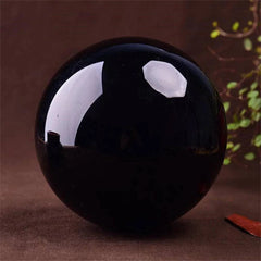 Enchanted Obsidian Sphere of Healing Energy – Mystical Crystal for Home and Office Decor - The Adventurer's Chest