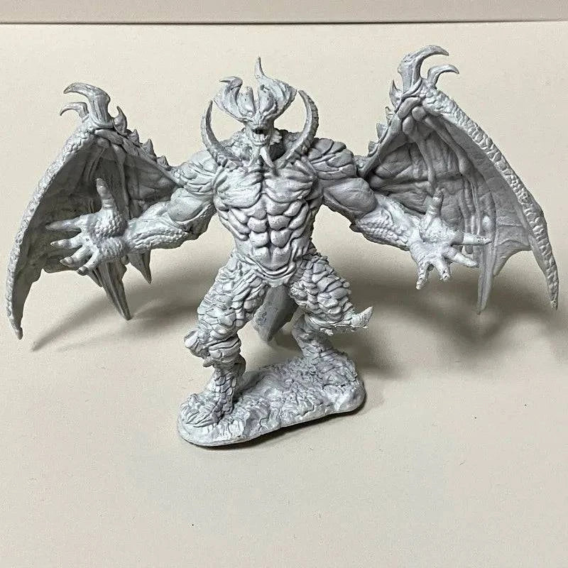 Exquisite Nolzur's Marvelous Unpainted Miniatures Set: Orc Crawler, Scorpion Devil, Zombie, and Blue Dragon for TRPG Enthusiasts