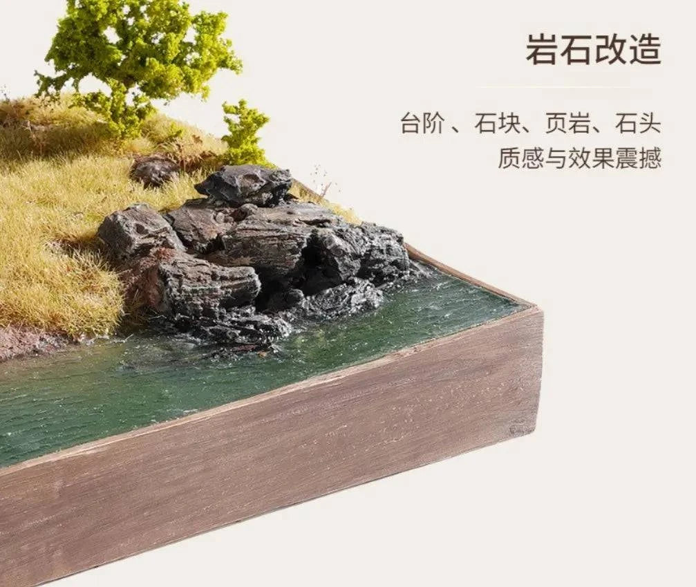 20g DIY Realistic Mountain Rock Bark Model for Diorama Scene Building and Layout