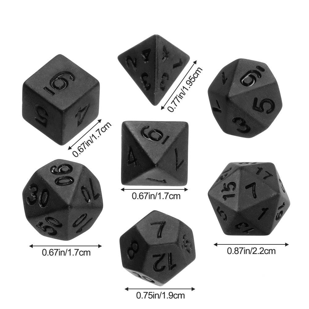 7 Pcs Set Clear Pink Dice Numbers D4 D6 D8 D10 D Percentage D12 D20 Polyhedral Dices Kit for DND COC TRPG RPG Board Games Party - The Adventurer's Chest