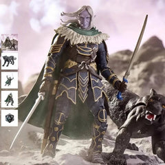 Limited Edition 6-Inch Trister Black Panther Action Figure Set - Dragon and Dungeon Collection