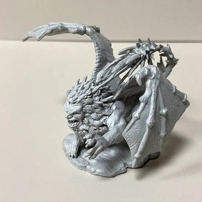 Exquisite Nolzur's Marvelous Unpainted Miniatures Set: Orc Crawler, Scorpion Devil, Zombie, and Blue Dragon for TRPG Enthusiasts