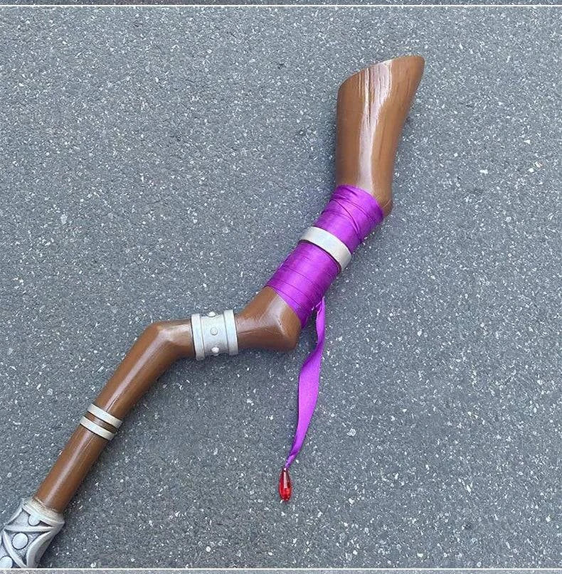 Fern's Enchanted Staff: D&D-Inspired Cosplay Prop for Adventurous Gatherings and Festivals - The Adventurer's Chest