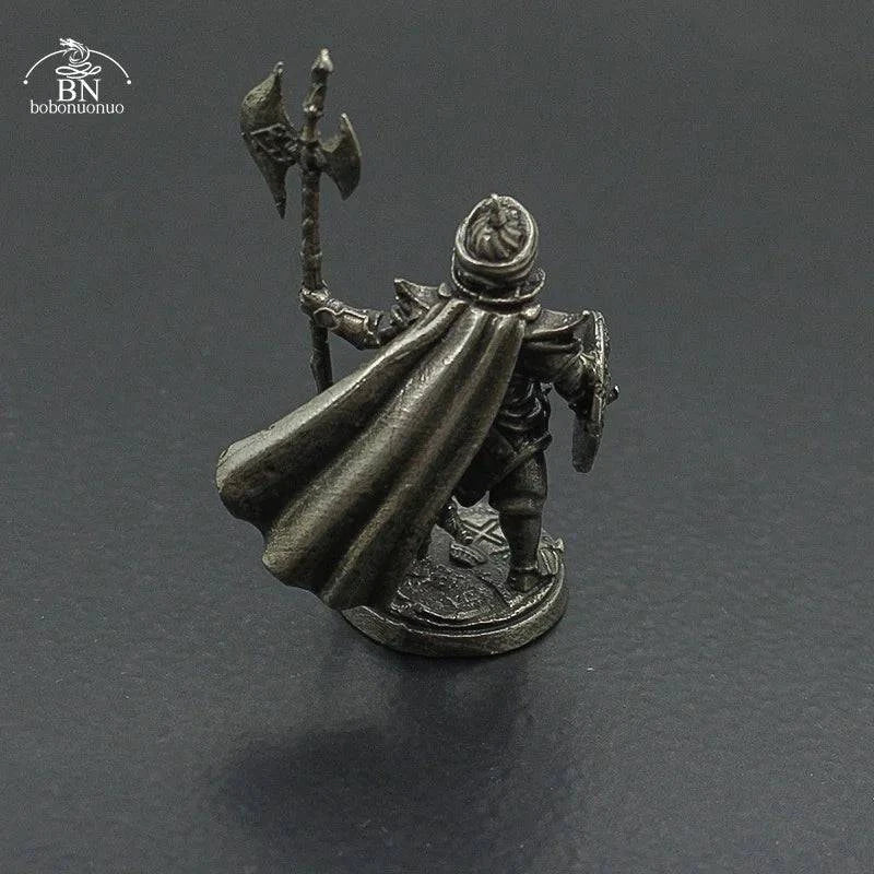 Copper Arabian Knight Soldier Miniature Figurine for Board Games and Car Decor