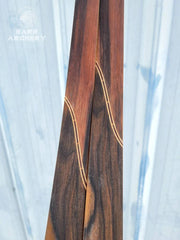 Customizable BARR Priest Traditional Long Bow with Handmade Limbs and Wood Riser (20-55lbs) - Ideal for Hunting and Archery Enthusiasts