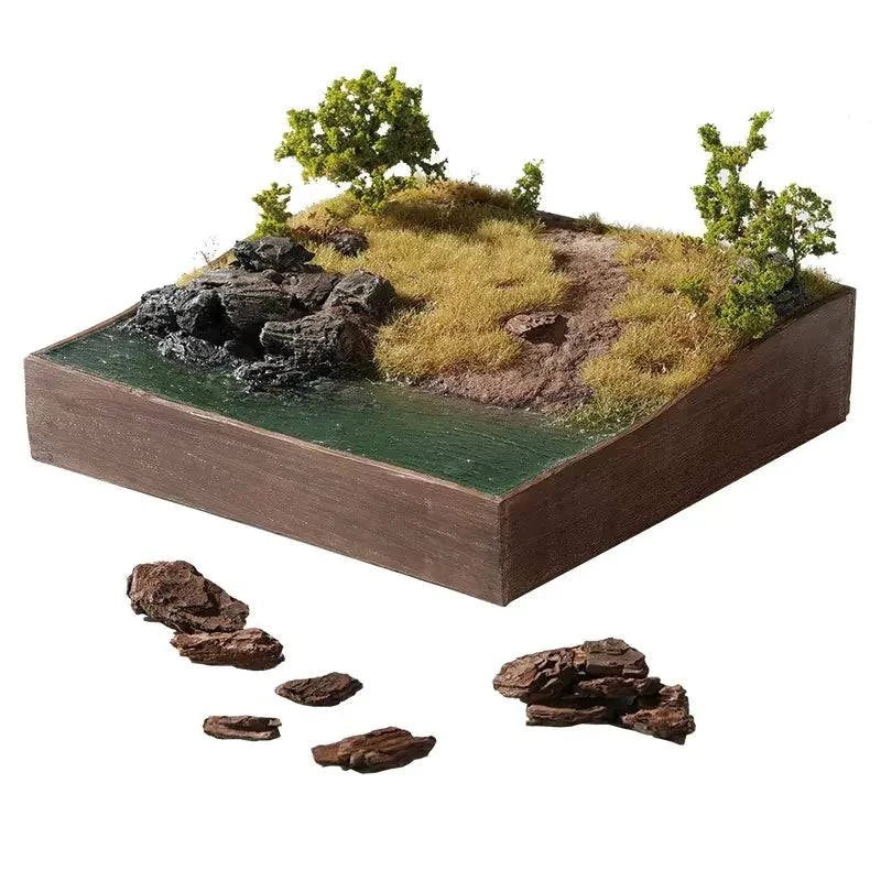 20g DIY Realistic Mountain Rock Bark Model for Diorama Scene Building and Layout