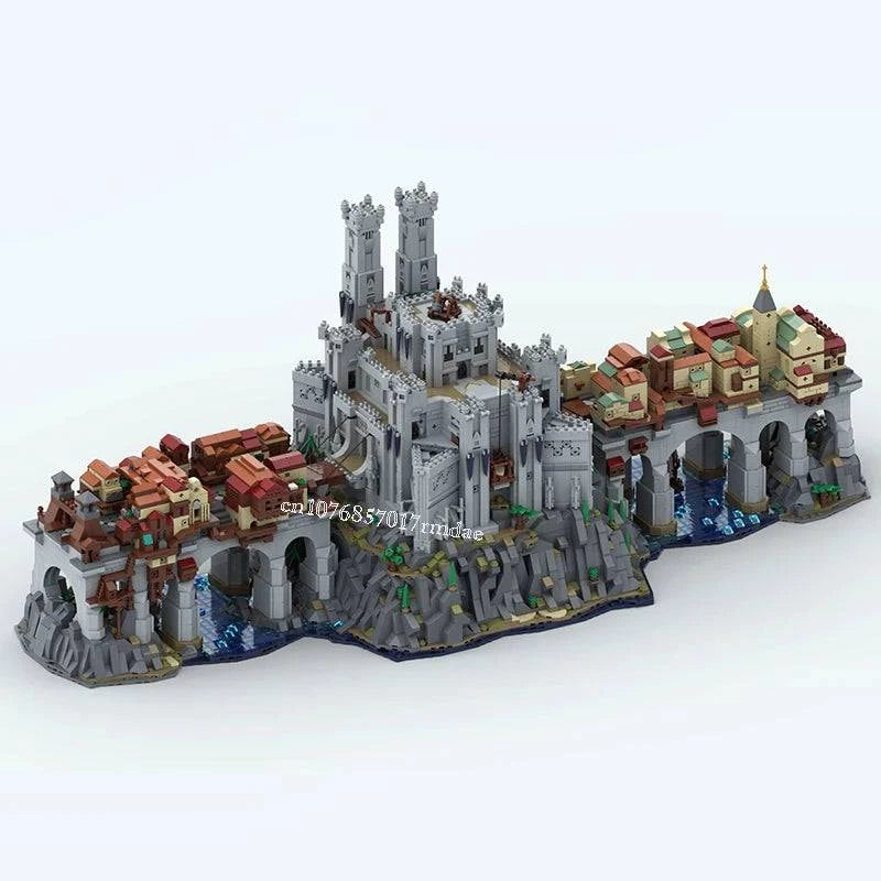 9530PCS Dragon's Lair MOC Building Set - Baldur's Gate 3 Wyrm's Crossing Creative Block Toy for Kids