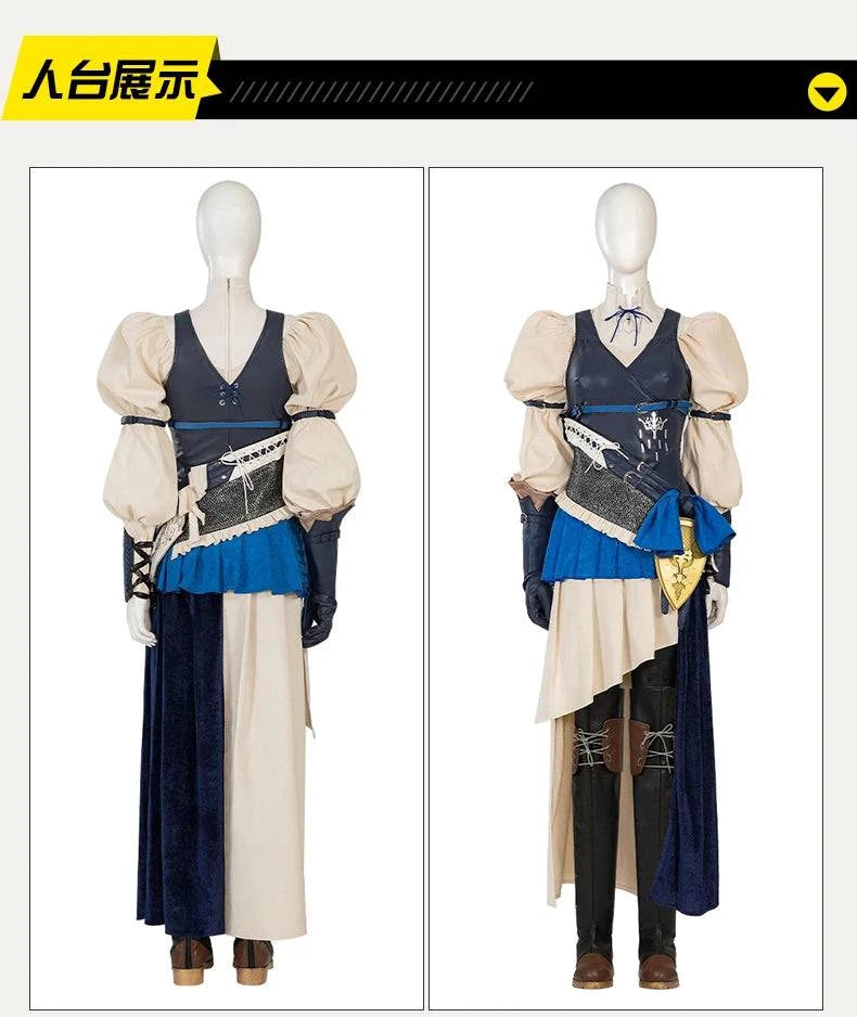 Customizable Final Fantasy XVI Jill Warrick Cosplay Costume Full Set for Anime Fans and Halloween Events