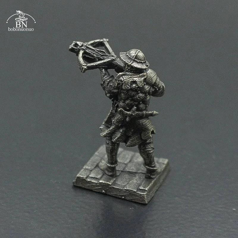 Copper Arabian Knight Soldier Miniature Figurine for Board Games and Car Decor